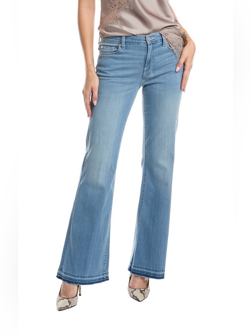 7 For All Mankind Dojo Tailorless- Unrolled Hem Jean, Size 25, NWT - Picture 11 of 13